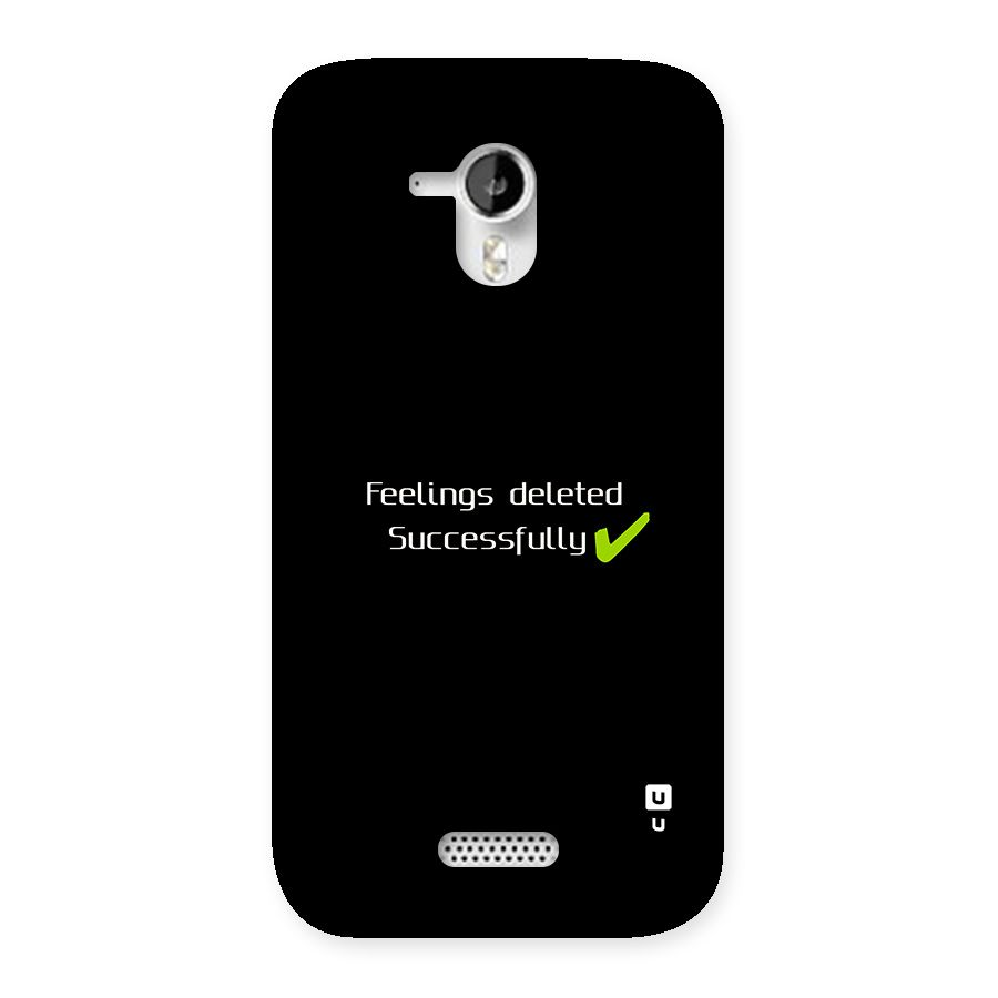 Feelings Deleted Back Case for Canvas HD A116