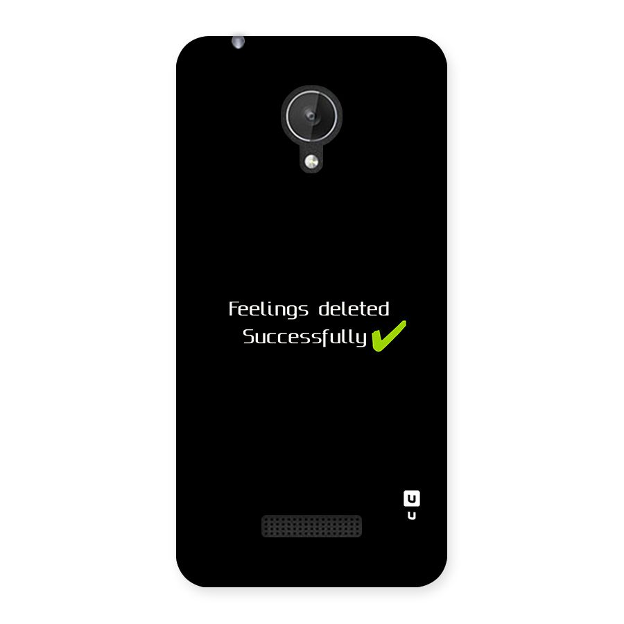 Feelings Deleted Back Case for Canvas Spark Q380