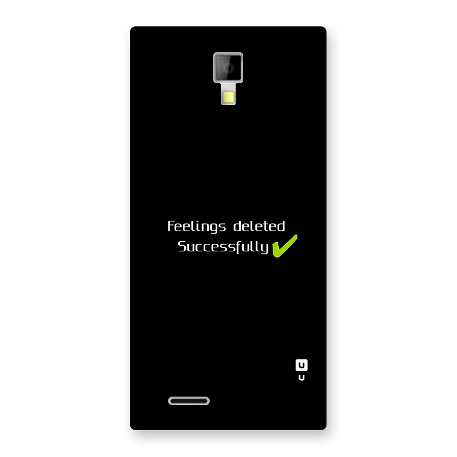 Feelings Deleted Back Case for Canvas Xpress A99