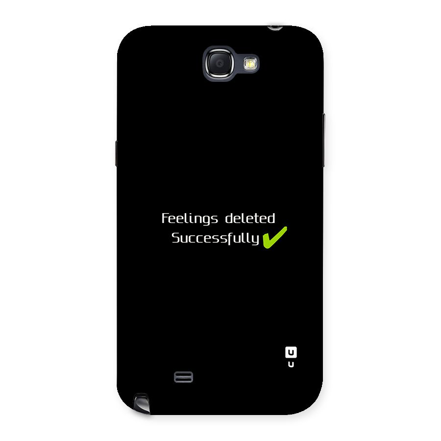 Feelings Deleted Back Case for Galaxy Note 2
