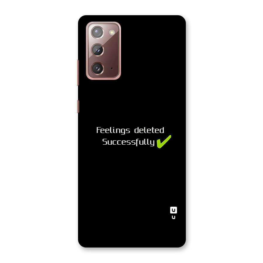 Feelings Deleted Back Case for Galaxy Note 20