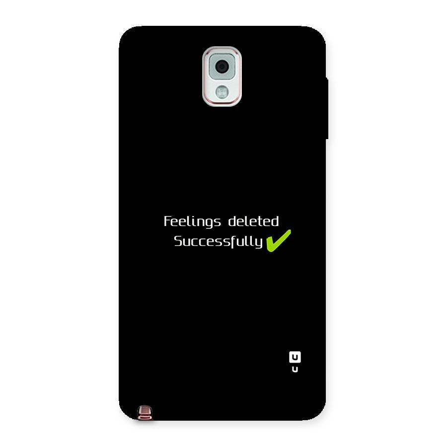 Feelings Deleted Back Case for Galaxy Note 3