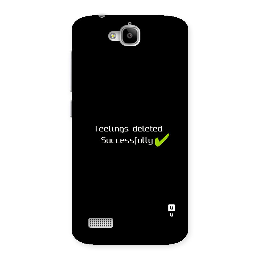 Feelings Deleted Back Case for Honor Holly