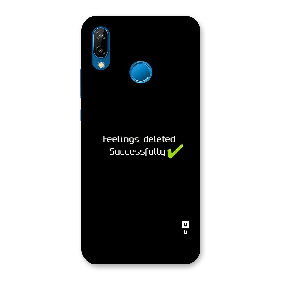 Feelings Deleted Back Case for Huawei P20 Lite