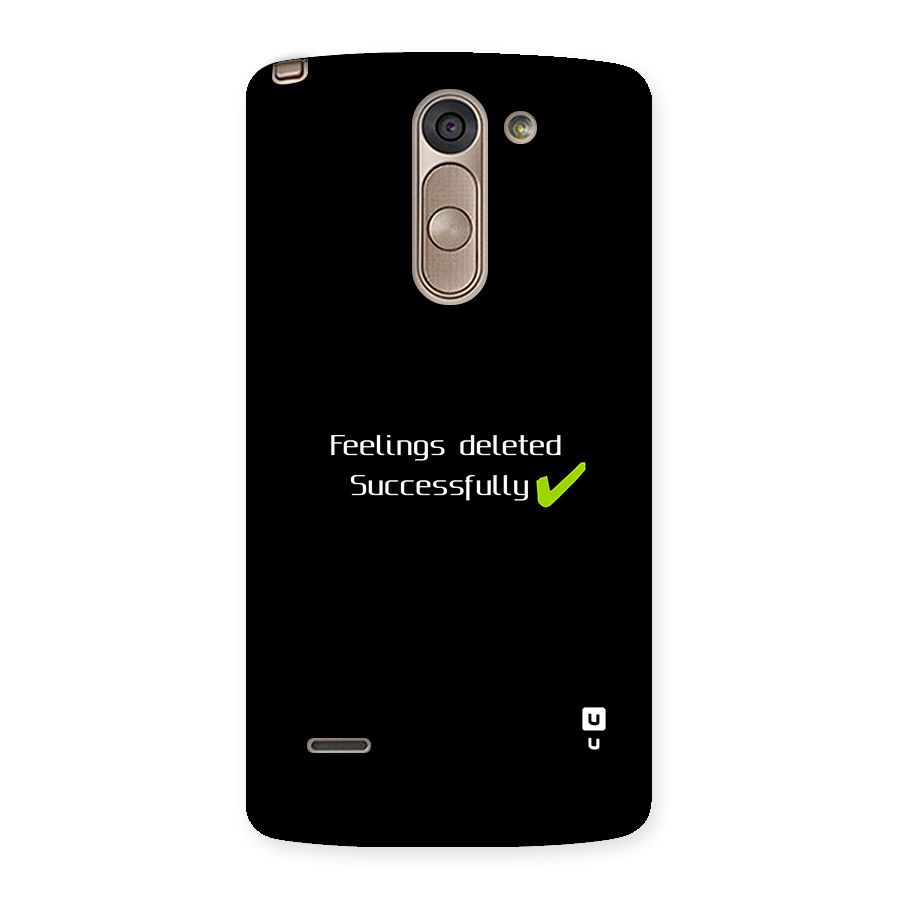 Feelings Deleted Back Case for LG G3 Stylus