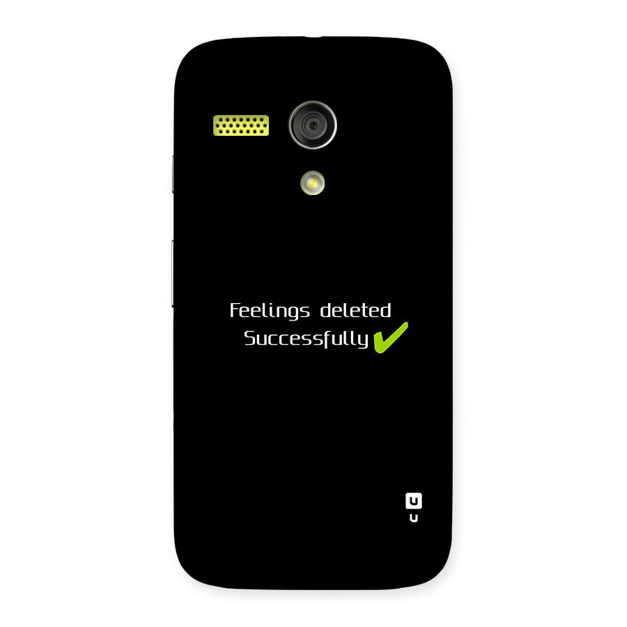 Feelings Deleted Back Case for Moto G