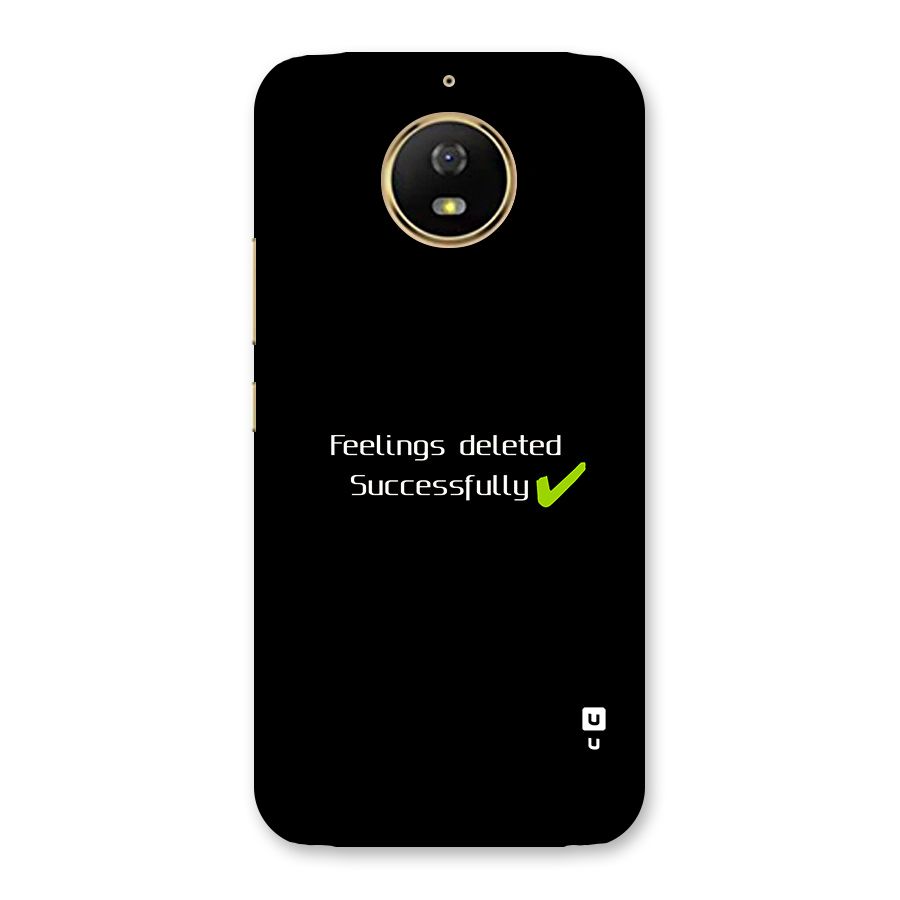Feelings Deleted Back Case for Moto G5s