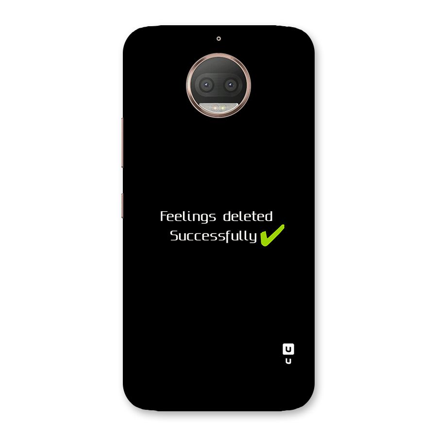 Feelings Deleted Back Case for Moto G5s Plus
