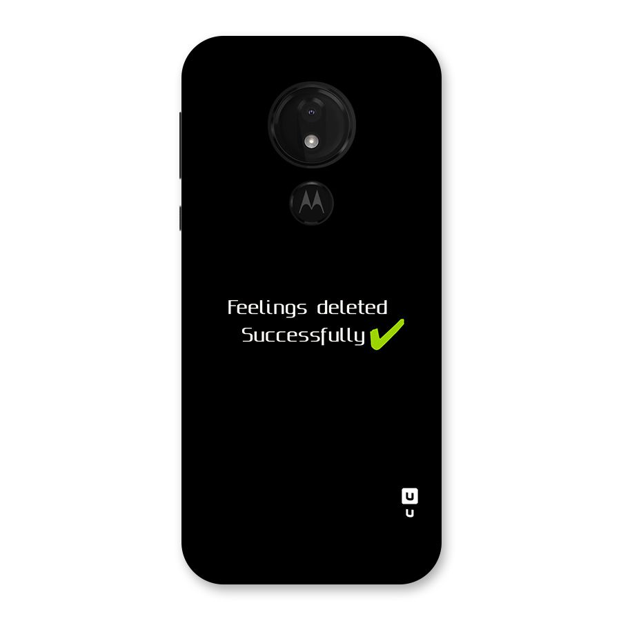 Feelings Deleted Back Case for Moto G7 Power