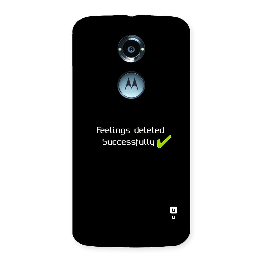 Feelings Deleted Back Case for Moto X2