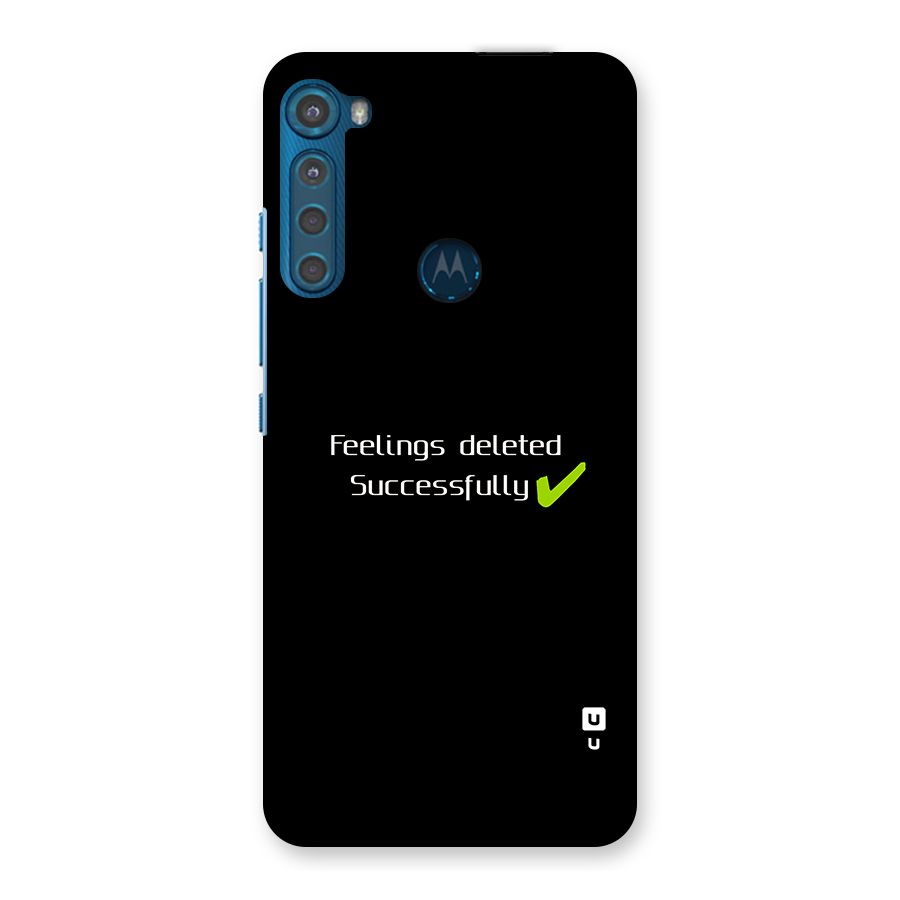 Feelings Deleted Back Case for Motorola One Fusion Plus