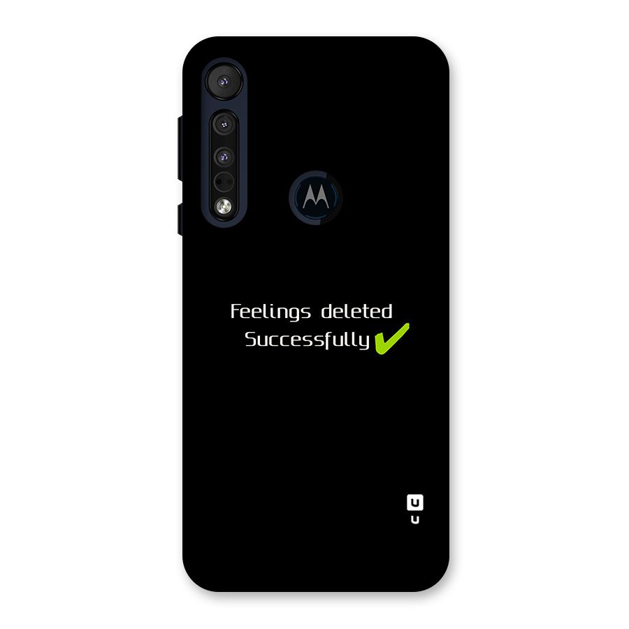 Feelings Deleted Back Case for Motorola One Macro