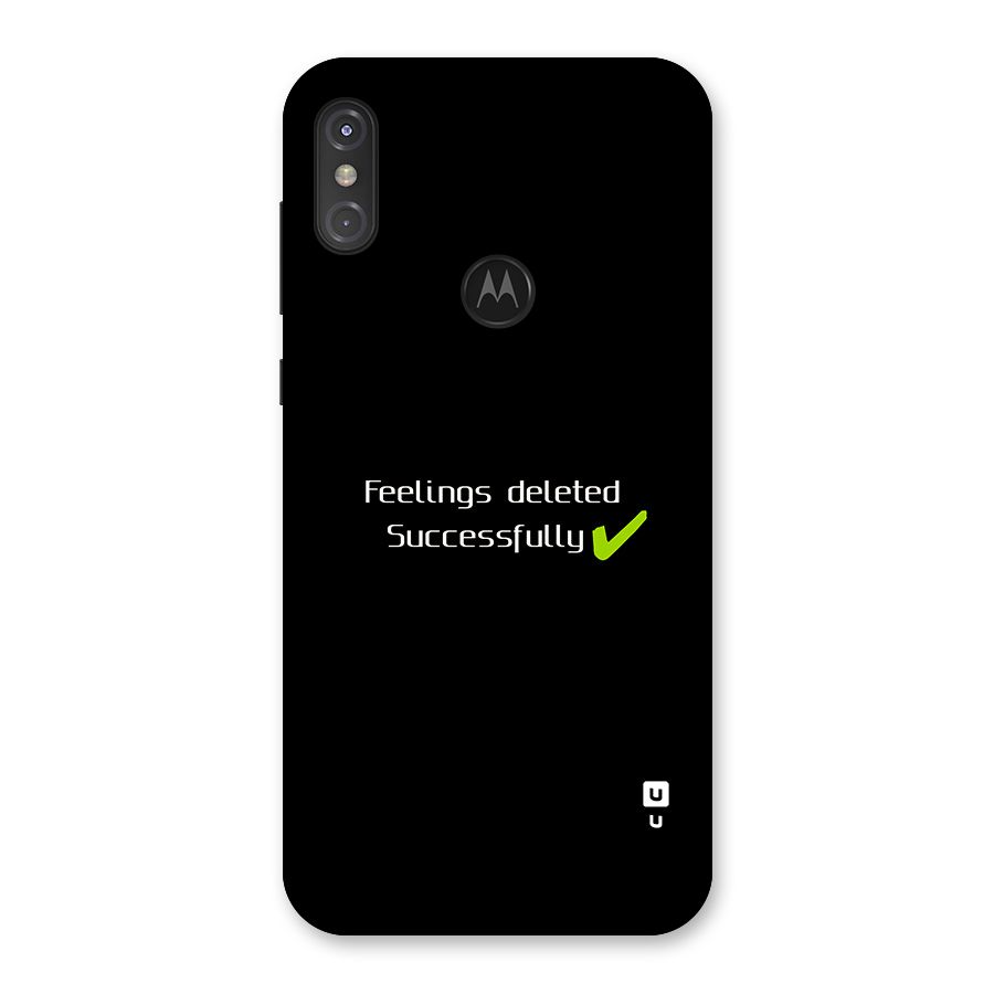 Feelings Deleted Back Case for Motorola One Power