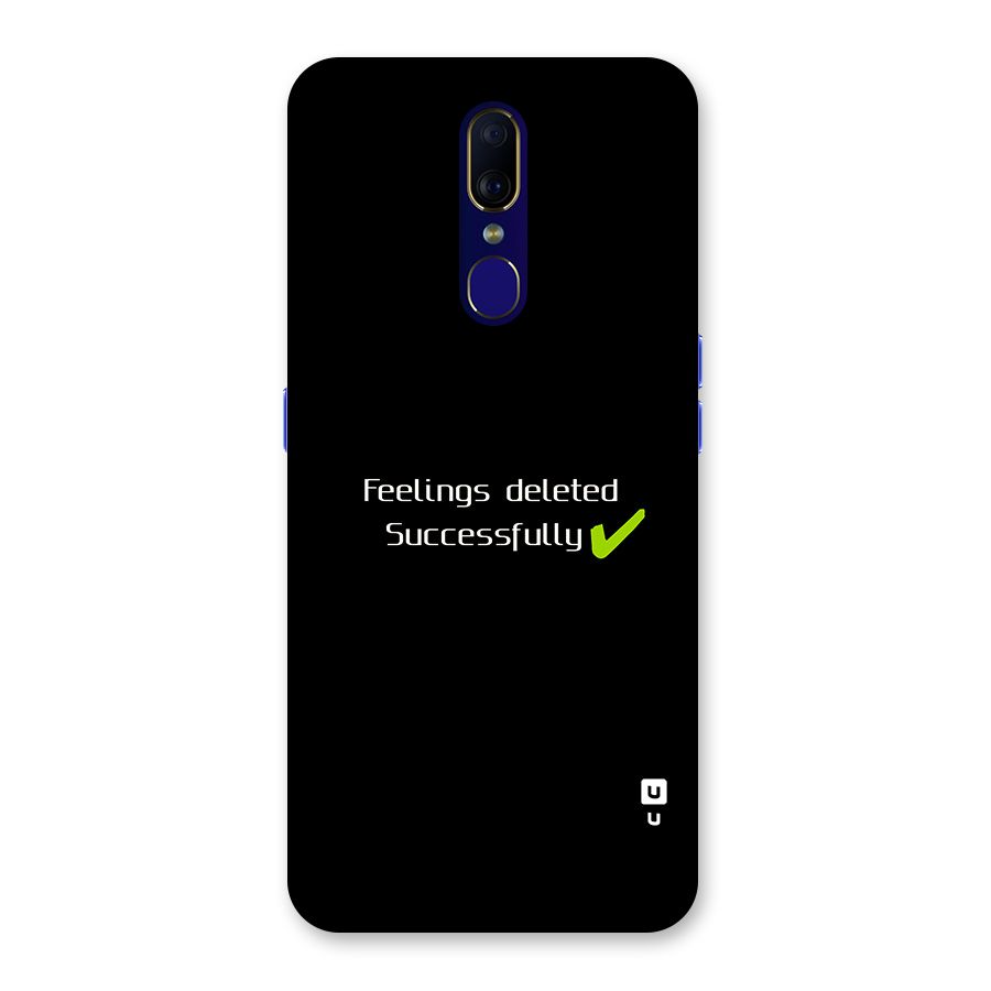 Feelings Deleted Back Case for Oppo A9