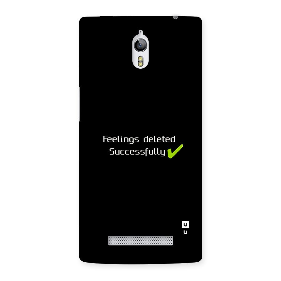 Feelings Deleted Back Case for Oppo Find 7