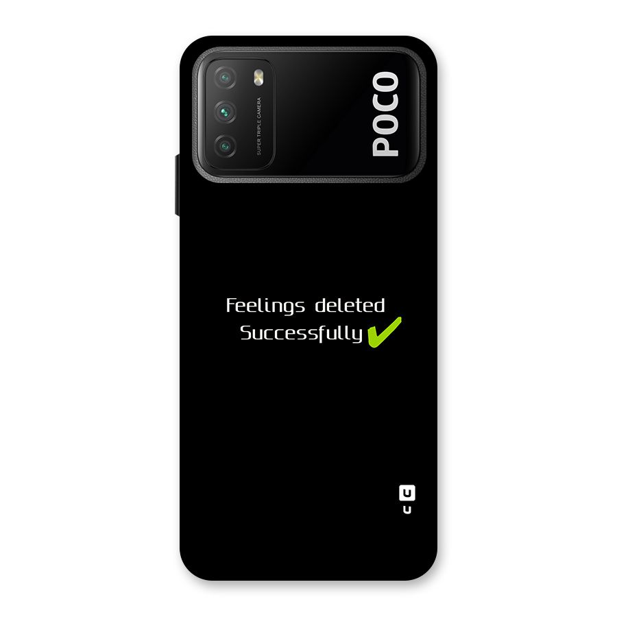 Feelings Deleted Back Case for Poco M3