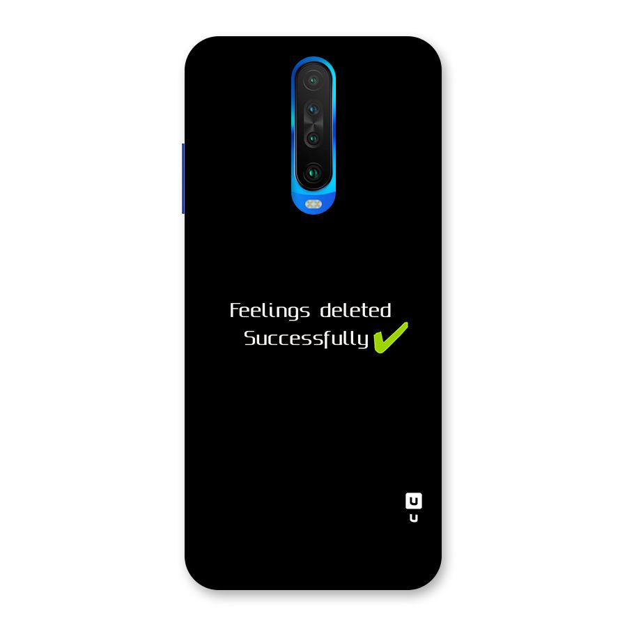 Feelings Deleted Back Case for Poco X2