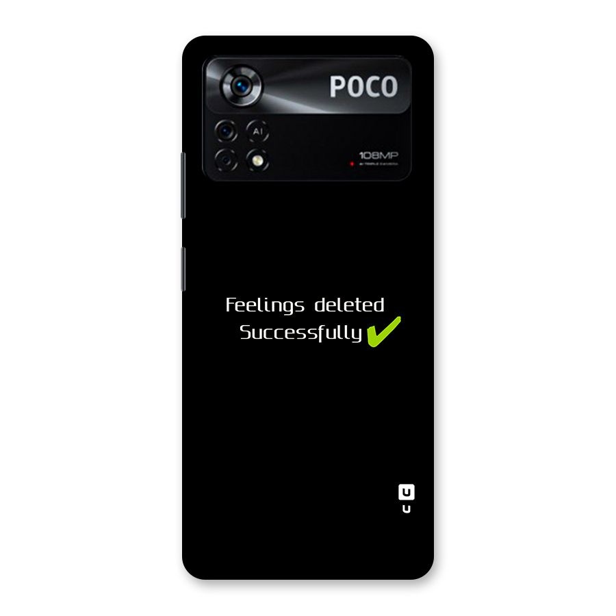 Feelings Deleted Back Case for Poco X4 Pro 5G