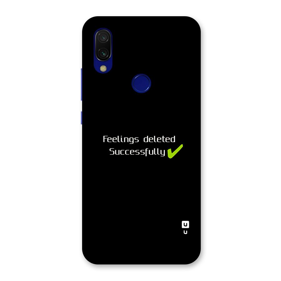 Feelings Deleted Back Case for Redmi 7