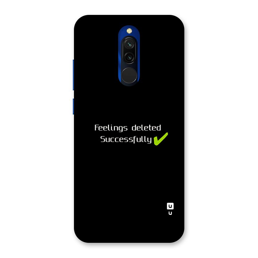 Feelings Deleted Back Case for Redmi 8