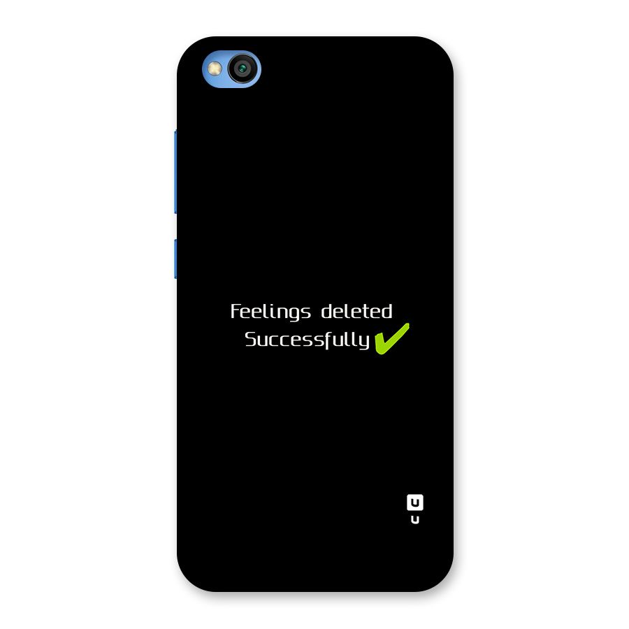 Feelings Deleted Back Case for Redmi Go