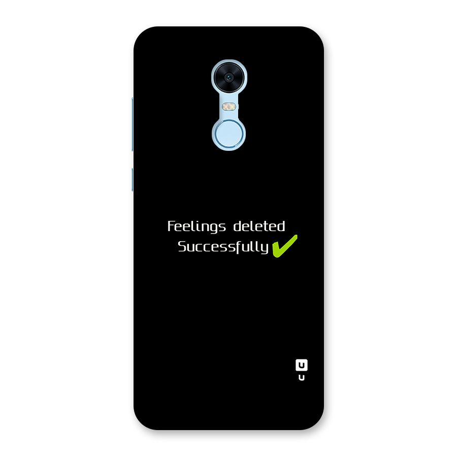 Feelings Deleted Back Case for Redmi Note 5
