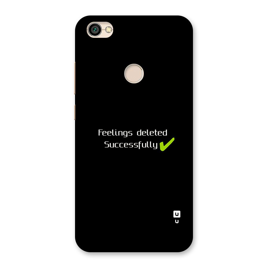 Feelings Deleted Back Case for Redmi Y1 2017