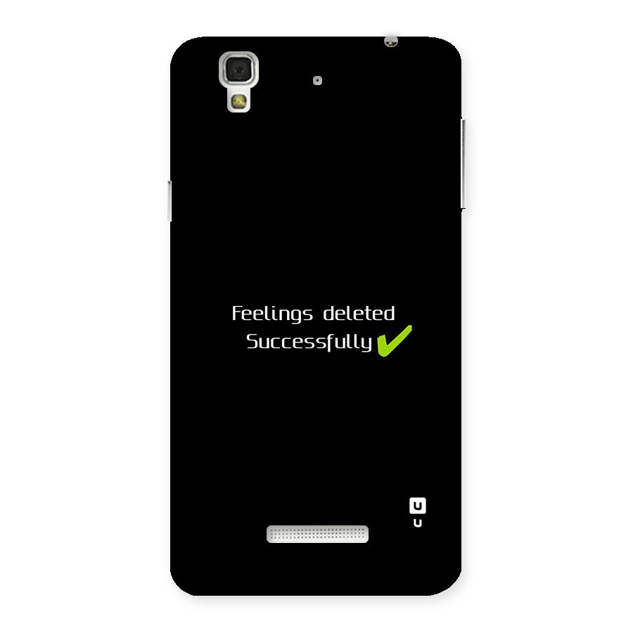 Feelings Deleted Back Case for YU Yureka Plus