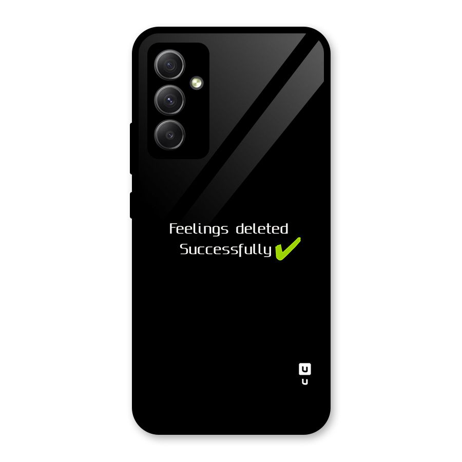 Feelings Deleted Glass Back Case for Galaxy A34