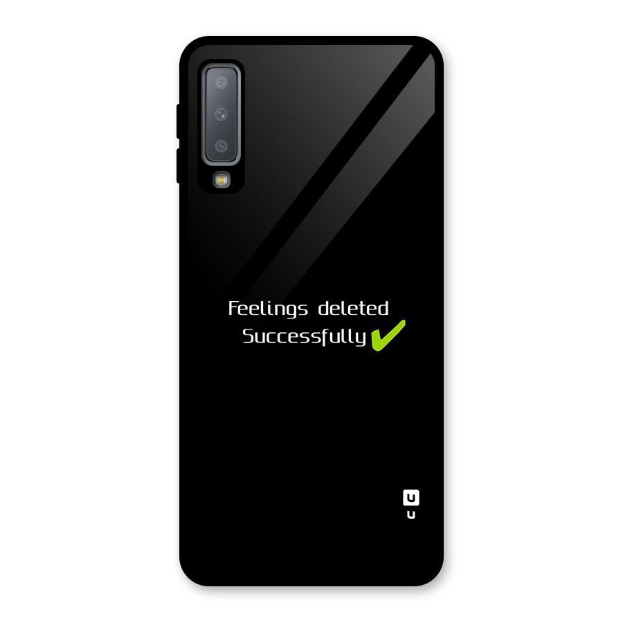 Feelings Deleted Glass Back Case for Galaxy A7 (2018)