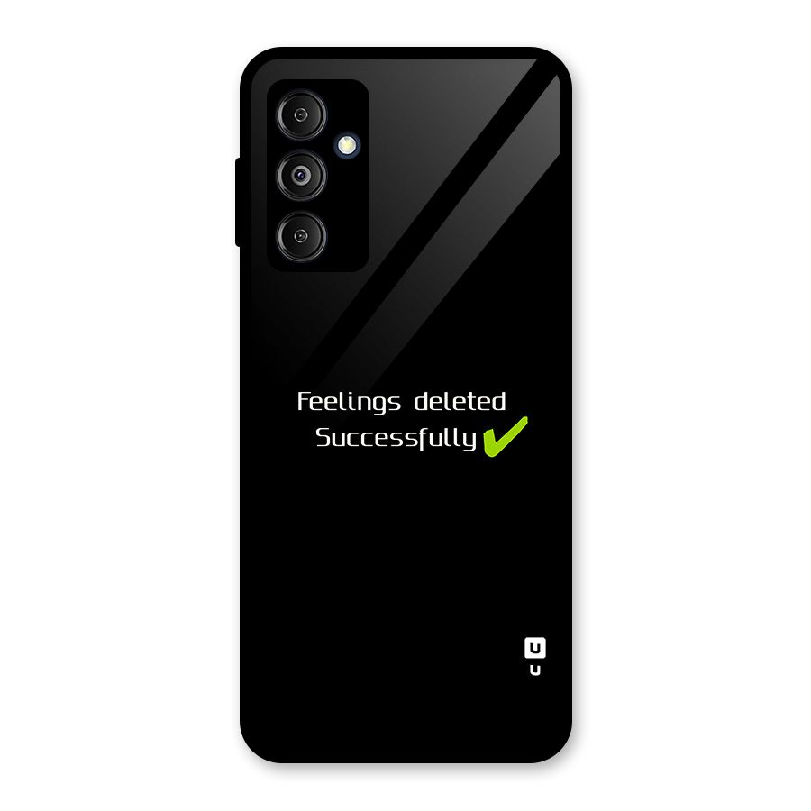 Feelings Deleted Glass Back Case for Galaxy M14 5G