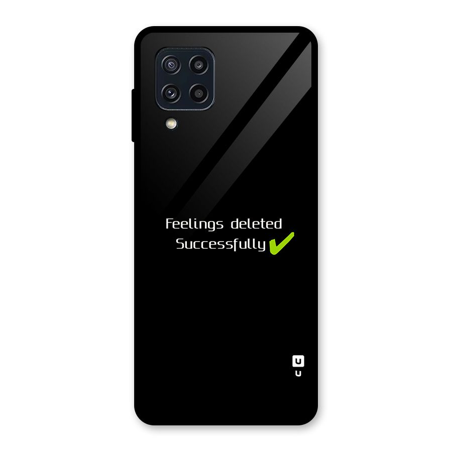 Feelings Deleted Glass Back Case for Galaxy M32