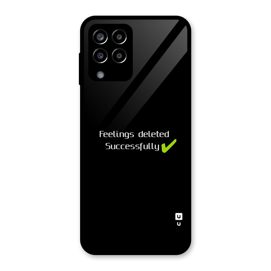 Feelings Deleted Glass Back Case for Galaxy M33