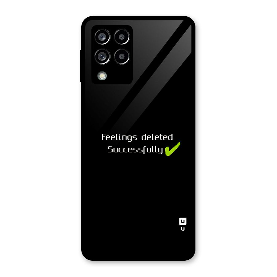 Feelings Deleted Glass Back Case for Galaxy M53 5G