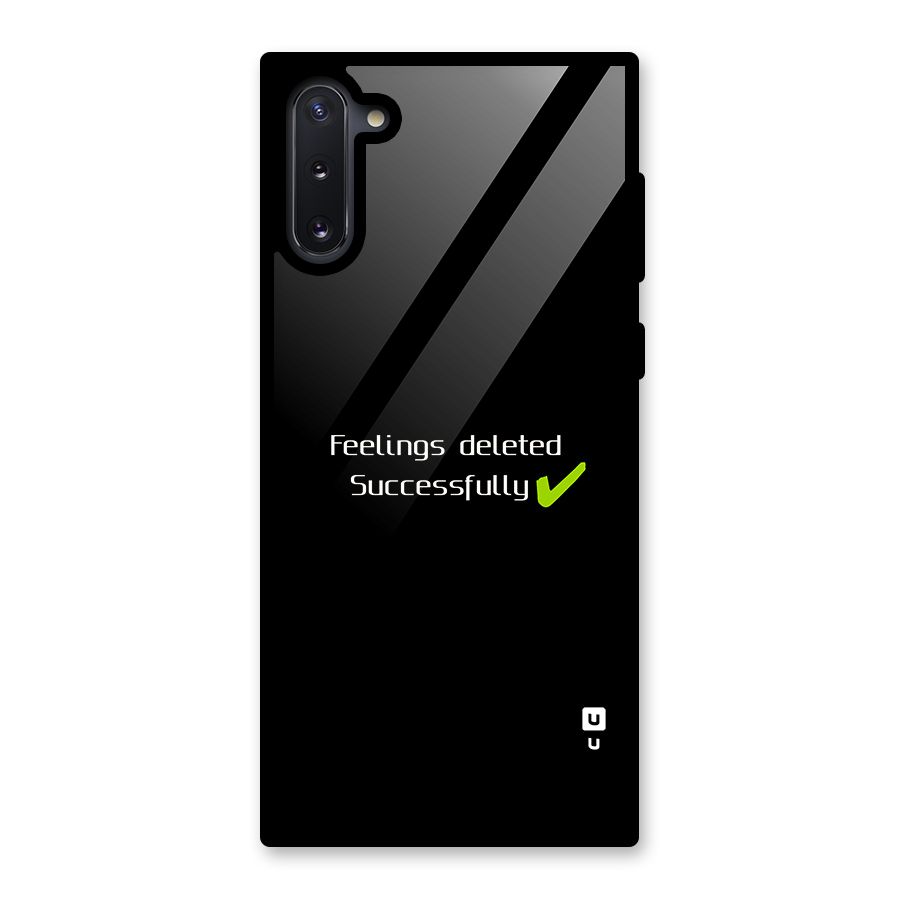 Feelings Deleted Glass Back Case for Galaxy Note 10