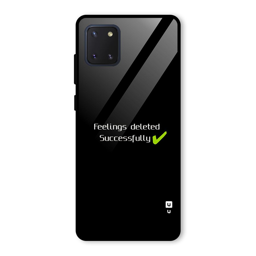 Feelings Deleted Glass Back Case for Galaxy Note 10 Lite