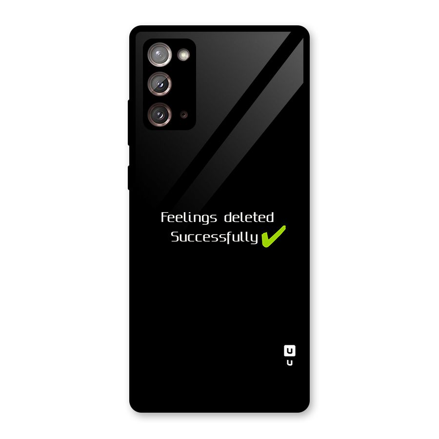 Feelings Deleted Glass Back Case for Galaxy Note 20