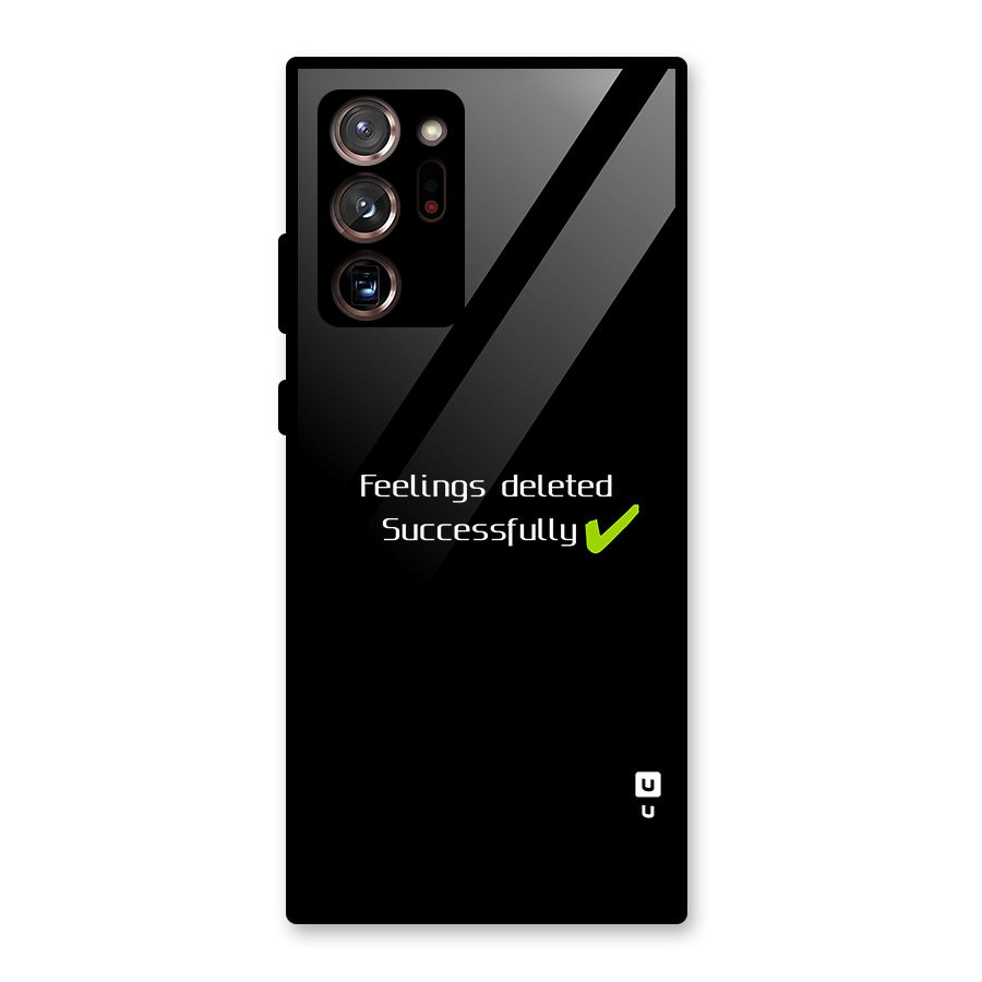 Feelings Deleted Glass Back Case for Galaxy Note 20 Ultra 5G