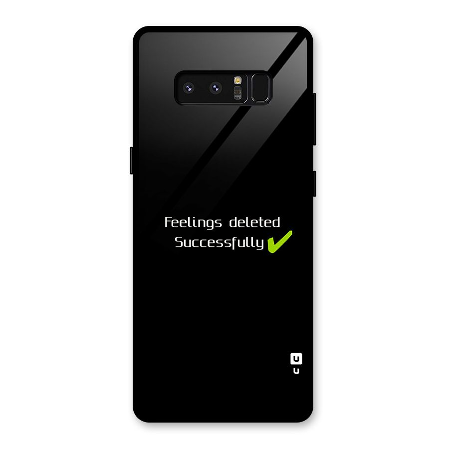 Feelings Deleted Glass Back Case for Galaxy Note 8