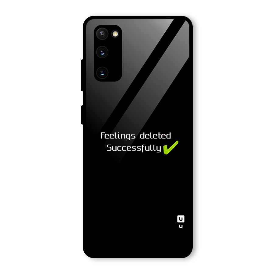 Feelings Deleted Glass Back Case for Galaxy S20 FE 5G