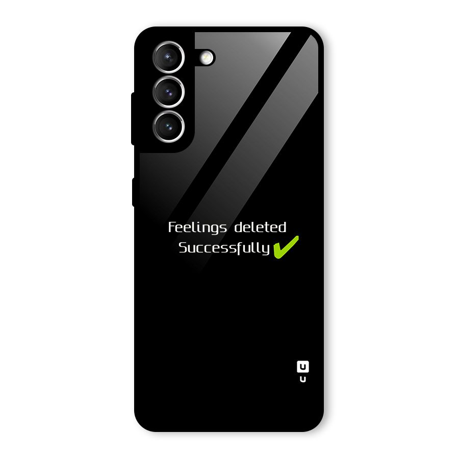 Feelings Deleted Glass Back Case for Galaxy S21 5G