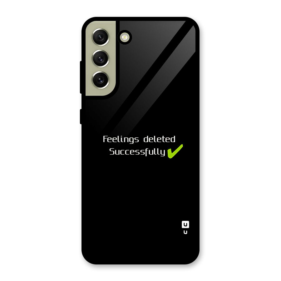 Feelings Deleted Glass Back Case for Galaxy S21 FE 5G