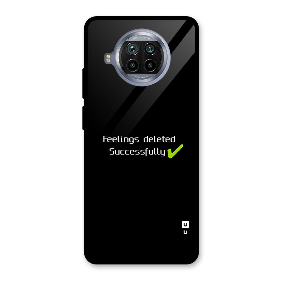 Feelings Deleted Glass Back Case for Mi 10i
