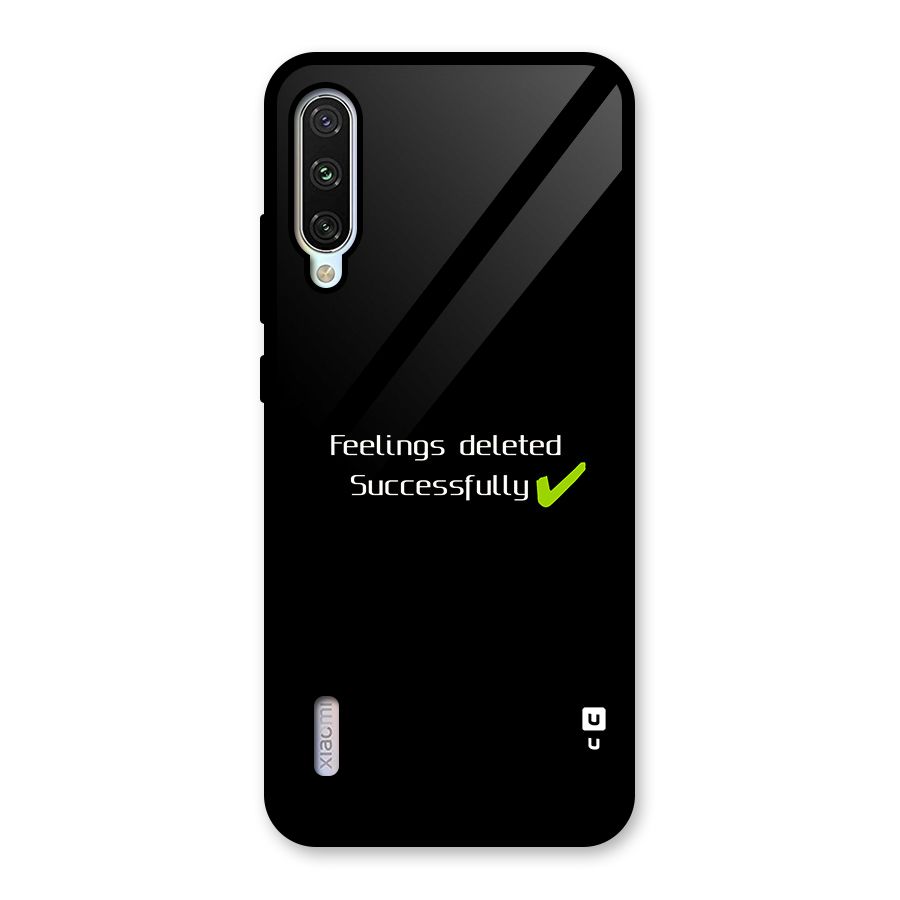Feelings Deleted Glass Back Case for Mi A3