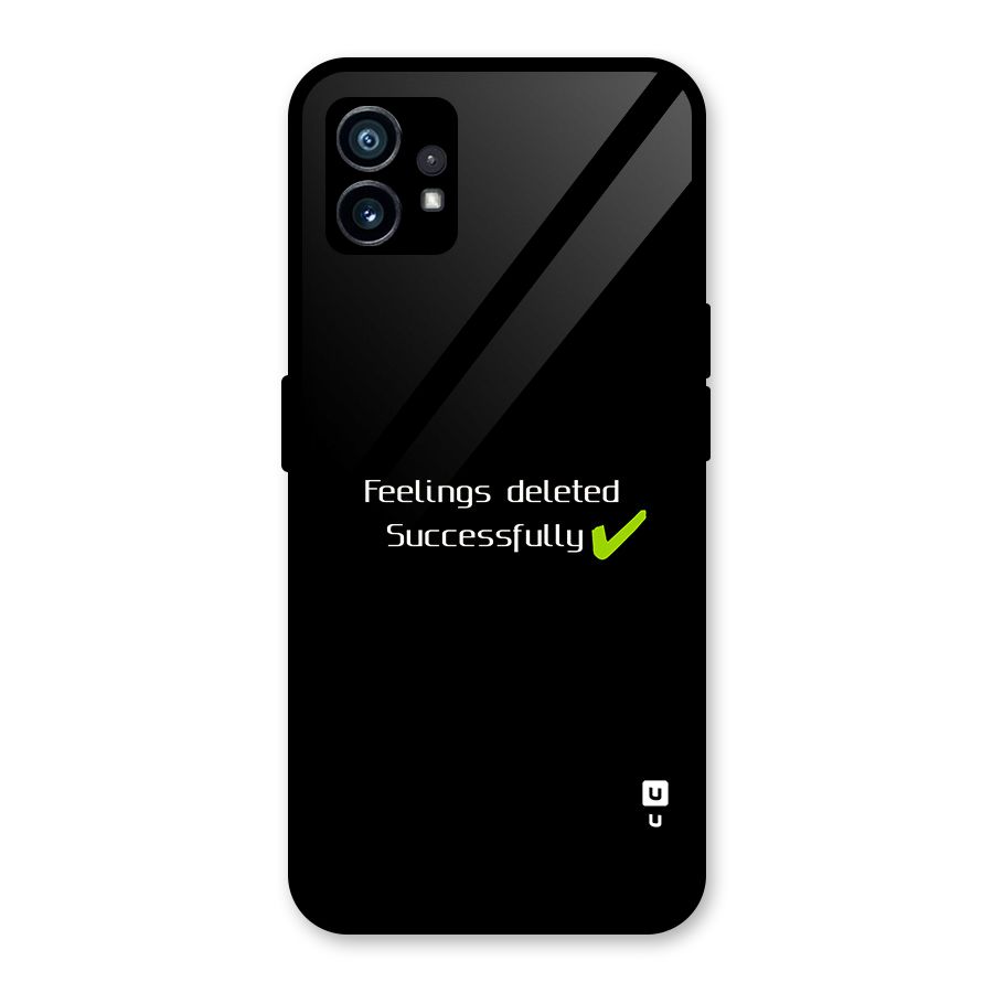 Feelings Deleted Glass Back Case for Nothing Phone 1