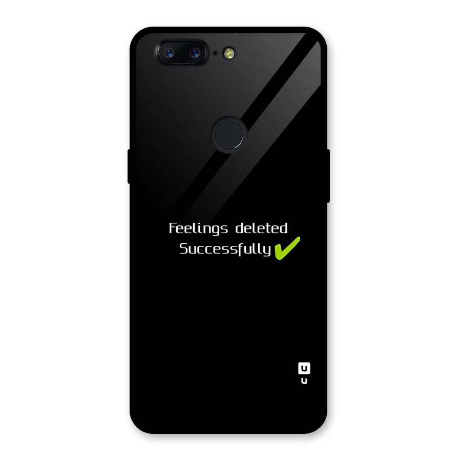 Feelings Deleted Glass Back Case for OnePlus 5T