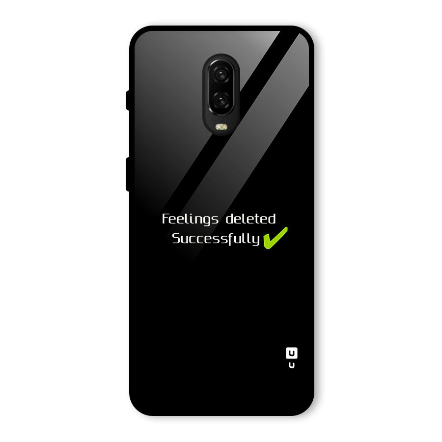 Feelings Deleted Glass Back Case for OnePlus 6T