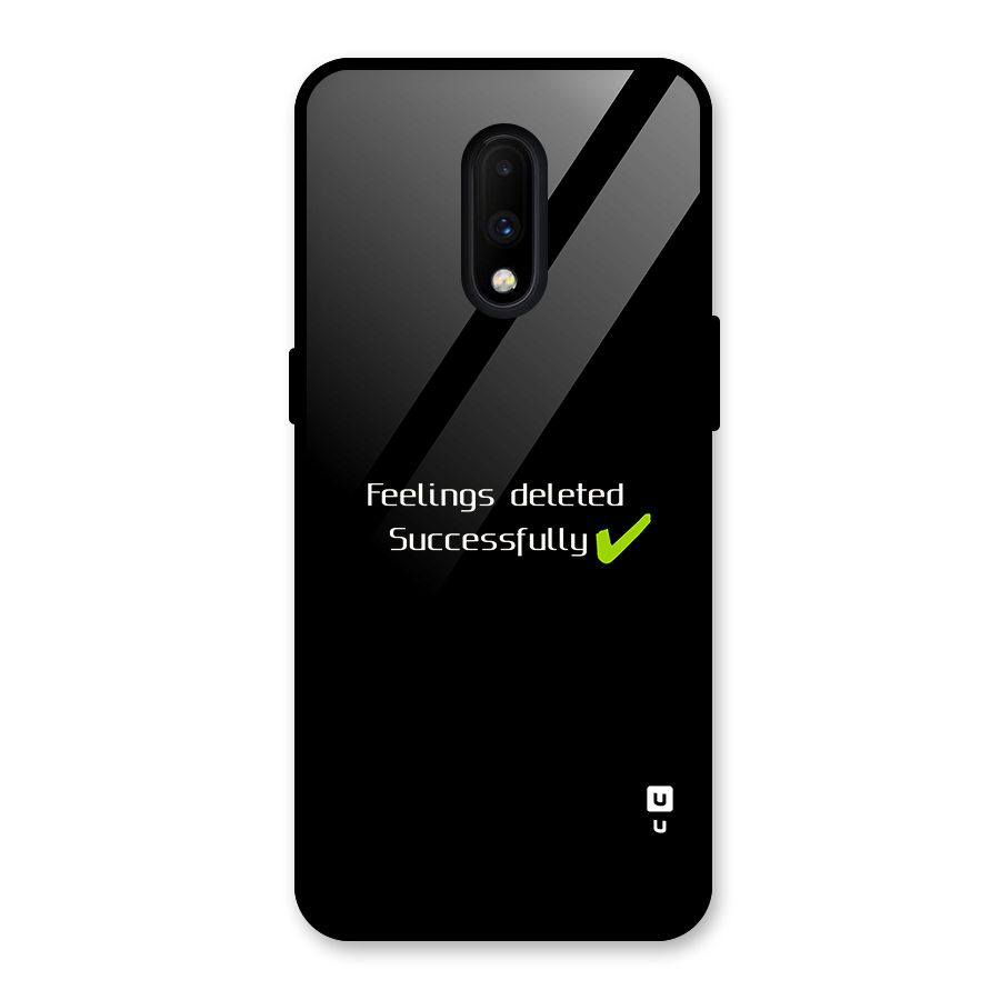 Feelings Deleted Glass Back Case for OnePlus 7