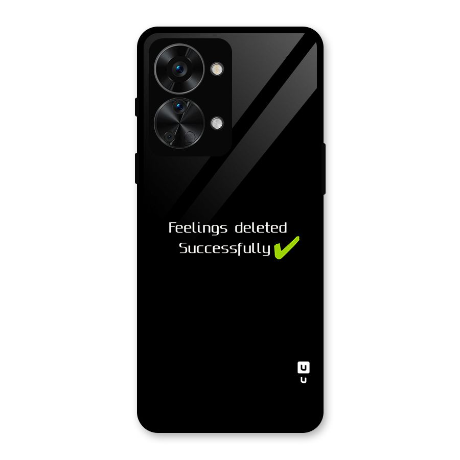 Feelings Deleted Glass Back Case for OnePlus Nord 2T