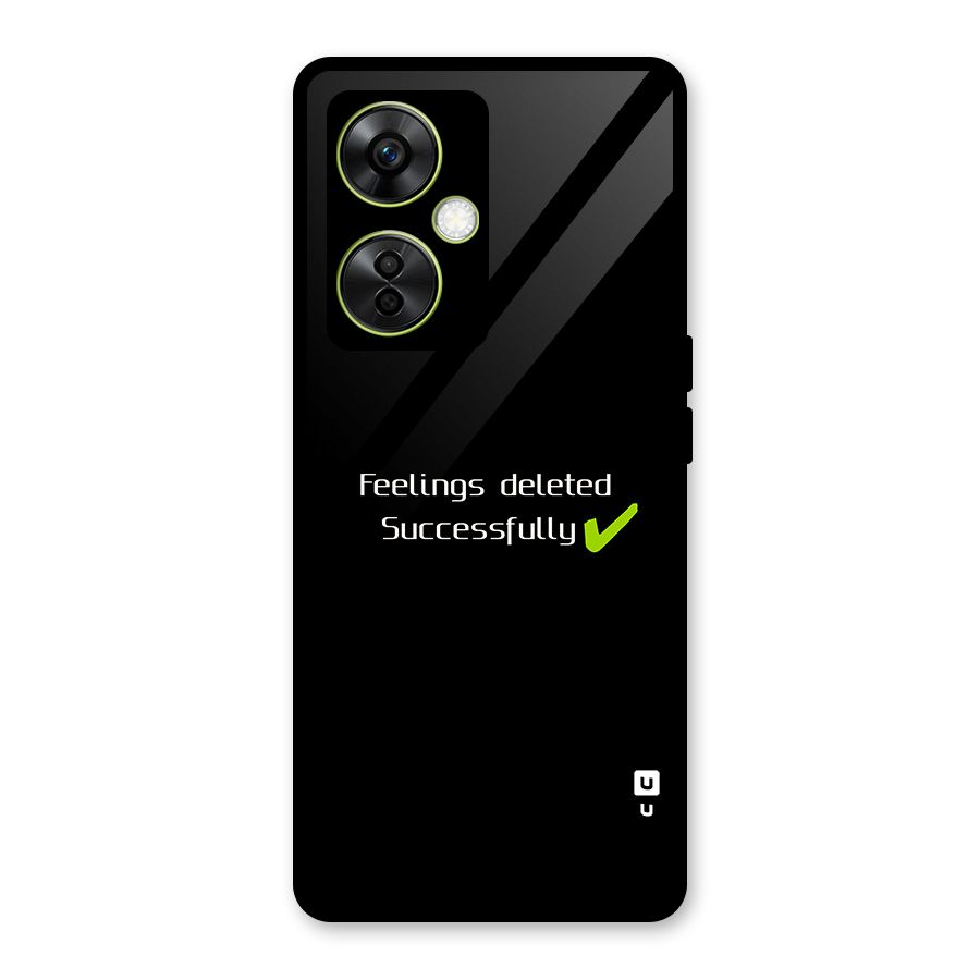 Feelings Deleted Glass Back Case for OnePlus Nord CE 3 Lite